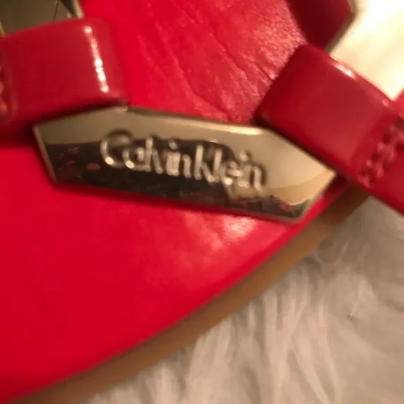 Calvin Kline Red Sandals