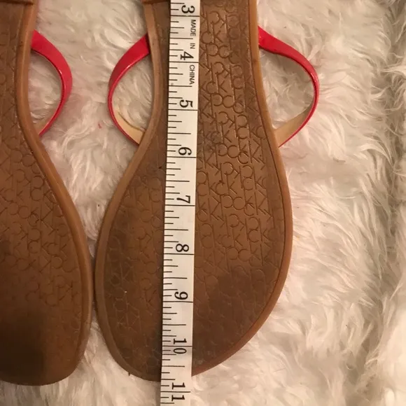 Calvin Kline Red Sandals