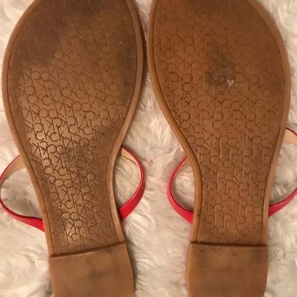 Calvin Kline Red Sandals
