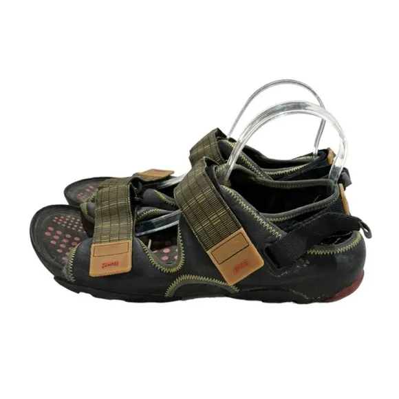 CAMPER ORUGA SANDALS men’s green black tan size 10