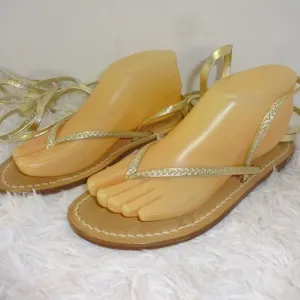 𝅺capritouch Tailor Made Anacapri Womens Size 39/8.5 Gold New
