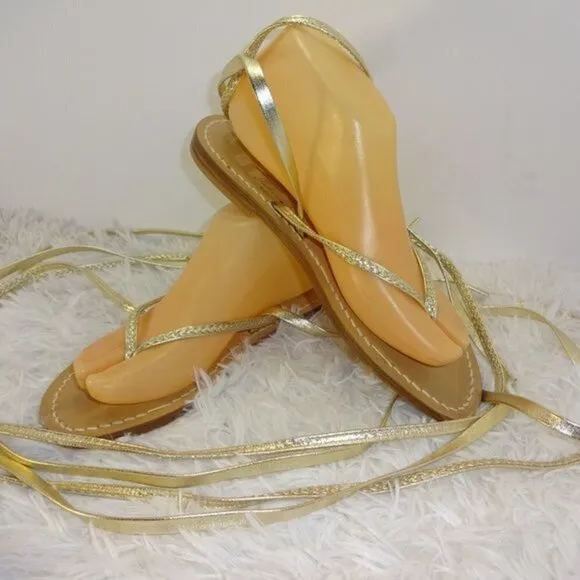 𝅺capritouch Tailor Made Anacapri Womens Size 39/8.5 Gold New
