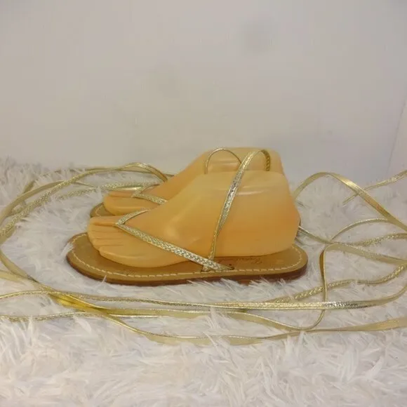 𝅺capritouch Tailor Made Anacapri Womens Size 39/8.5 Gold New
