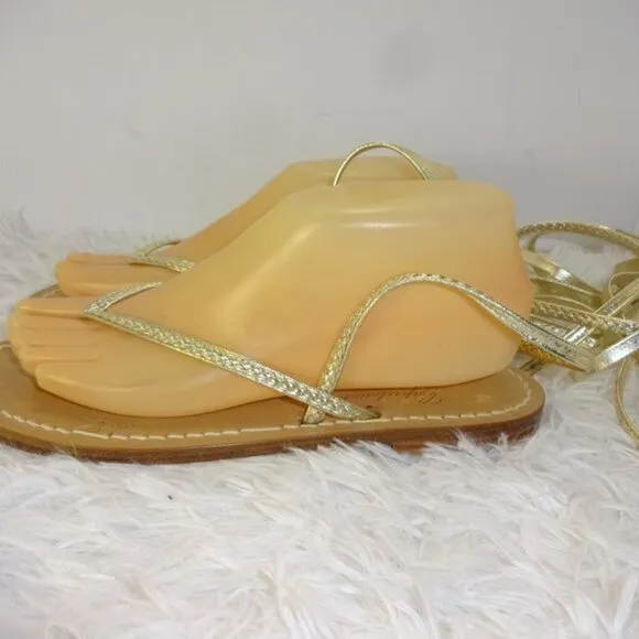 𝅺capritouch Tailor Made Anacapri Womens Size 39/8.5 Gold New