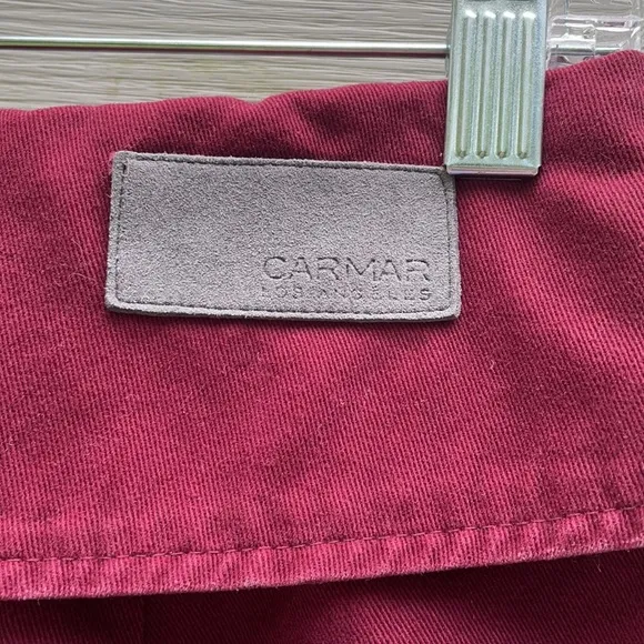 Carmar Burgundy Asymmetric Cargo Skirt