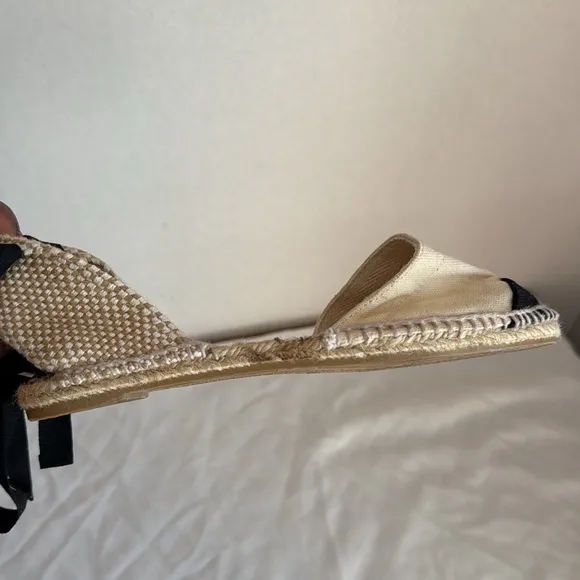 CASTAÑER Beige and Black Espadrille