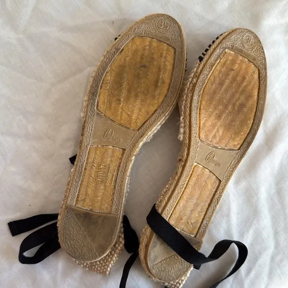 CASTAÑER Beige and Black Espadrille