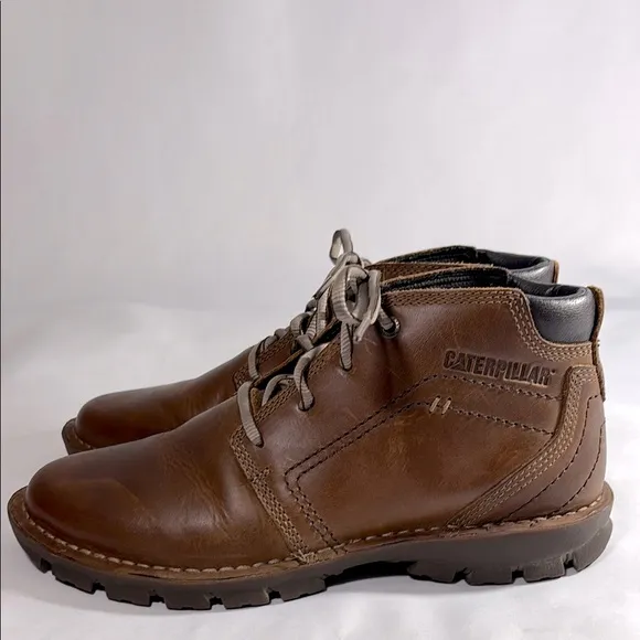 Caterpillar Men's Brown Leather Boots