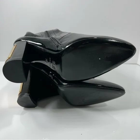 Cavalli Class Women’s Patent Leather Boots sz 7 Euro 37 NEW # F484