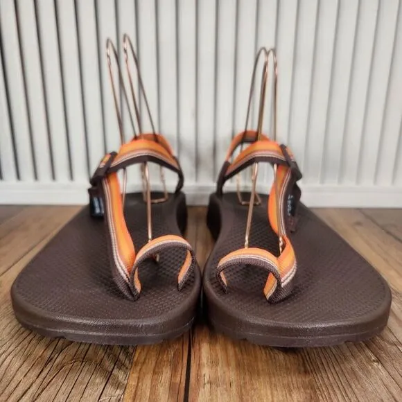 Chaco Bodhi Sandals Men's Size 11 Brown Orange Toe Loop Strappy Beach JCH108607