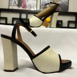 CHIE MIHARA Leather Multicolor Sandals Size 37