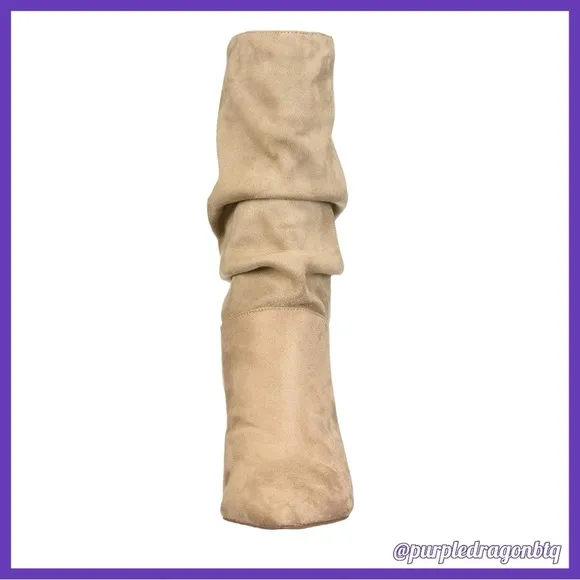 CHINESE LAUNDRY RIZZA SUEDETTE SLOUCHY BOOTS NWT/IN BOX