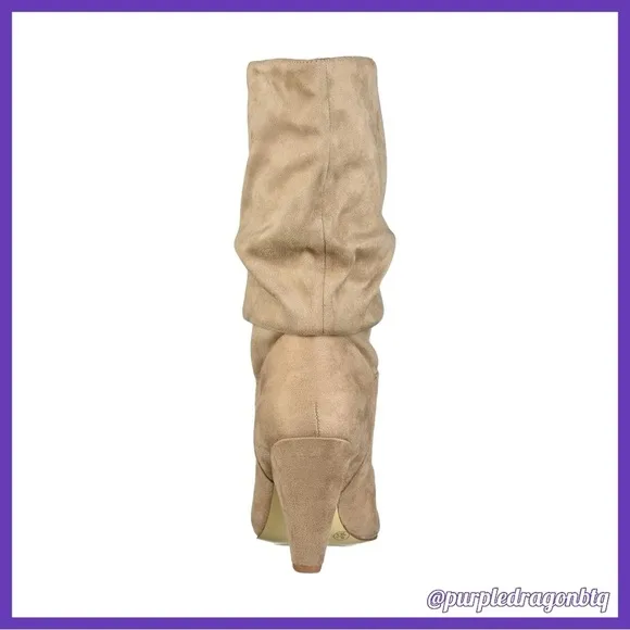 CHINESE LAUNDRY RIZZA SUEDETTE SLOUCHY BOOTS NWT/IN BOX