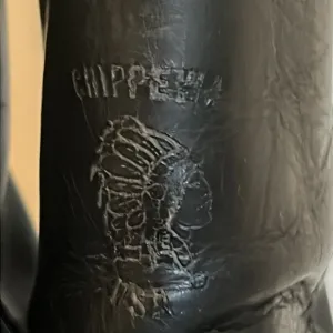 Chippewa Classic Black Leather Cowboy Boots size 9