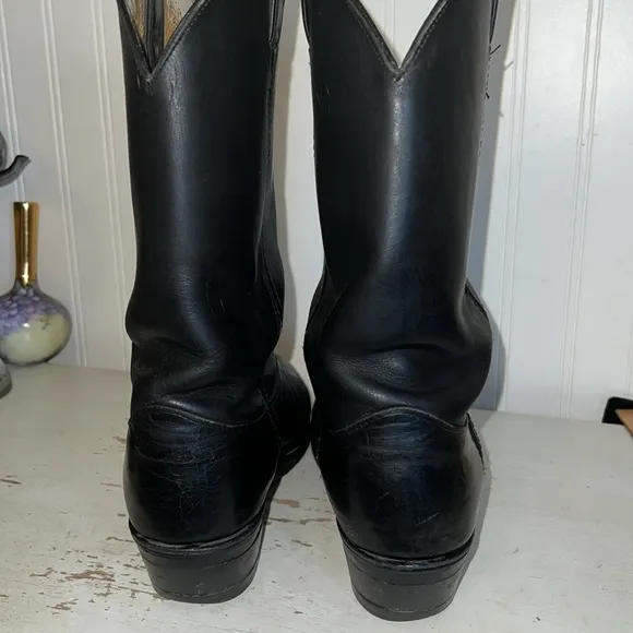 Chippewa Classic Black Leather Cowboy Boots size 9