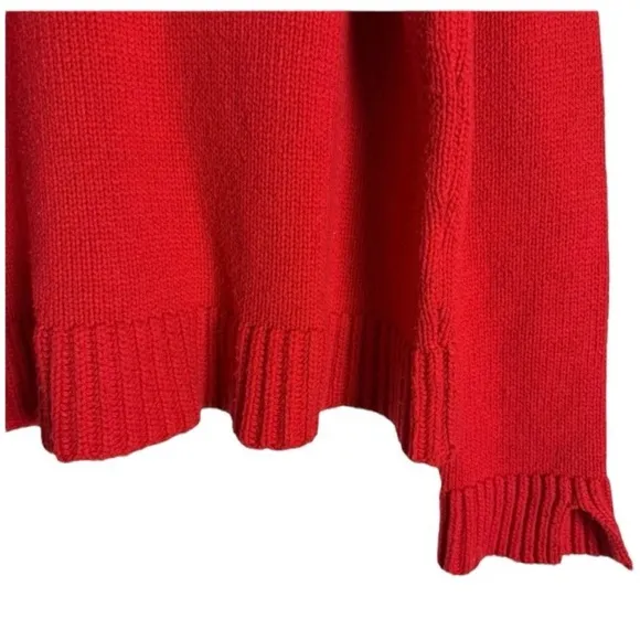 Ciao Lucia Belinha Sweater Oversized Pullover in Red Wool Blend Size M