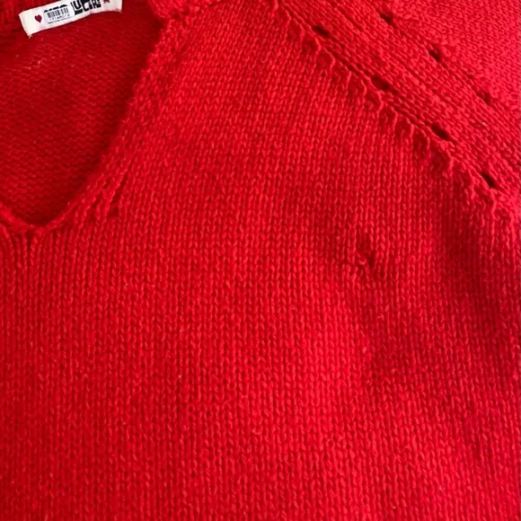 Ciao Lucia Belinha Sweater Oversized Pullover in Red Wool Blend Size M