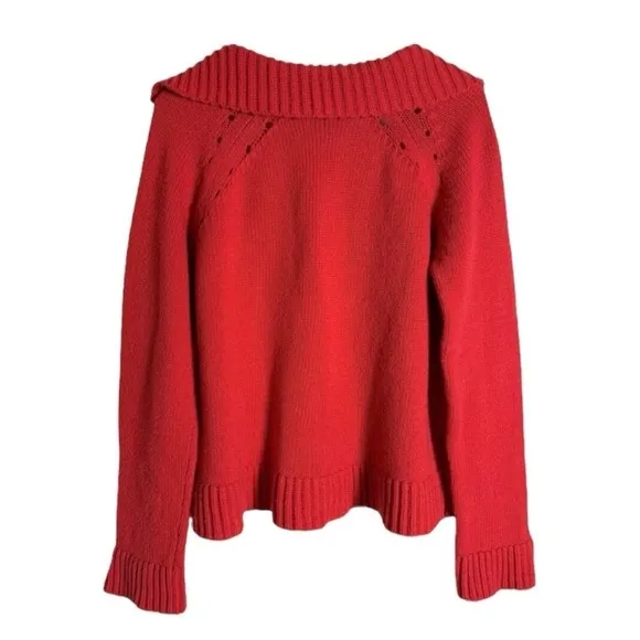 Ciao Lucia Belinha Sweater Oversized Pullover in Red Wool Blend Size M