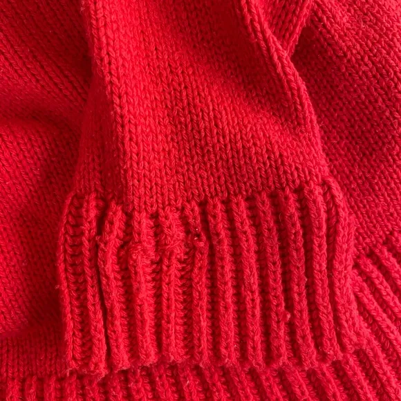 Ciao Lucia Belinha Sweater Oversized Pullover in Red Wool Blend Size XS