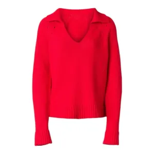 Ciao Lucia Belinha Sweater Oversized Pullover in Red Wool Blend Size XS