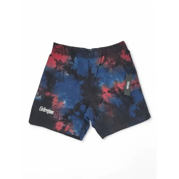 Civil Regime Tie Dye Shorts XL | Hype Streetwear Skater Festival Y2K NEW