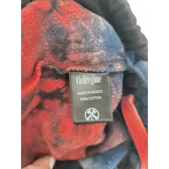 Civil Regime Tie Dye Shorts XL | Hype Streetwear Skater Festival Y2K NEW