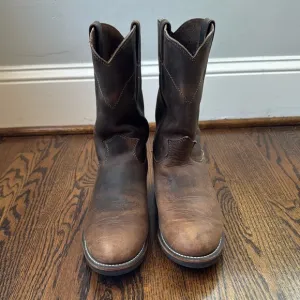 Classic Brown Leather Men's Boots
