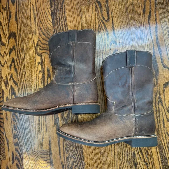Classic Brown Leather Men's Boots