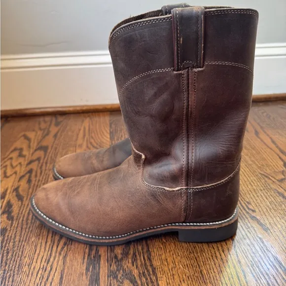 Classic Brown Leather Men's Boots