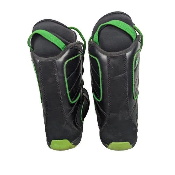 Classic Fit Snowboard Snow Boots Black &amp; Green Millennium Three M3 Size‎ US JR 6