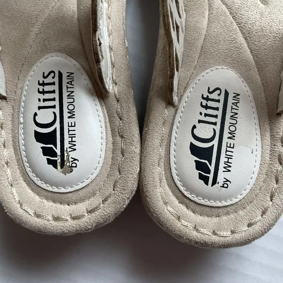 Cliffs By White Mountain Thong Sandals White Embellished with tiny Rhine…