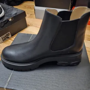 Coach Black Ankle Boots with Chunky Sole