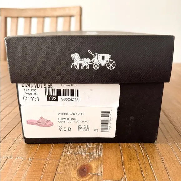Coach flower Pink Averie Crochet Sandals