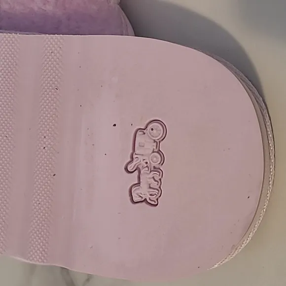 Coach Hollie Pale Pink Shearling Fuzzy Flip Flop Slip-on Sandals Women's 8.5