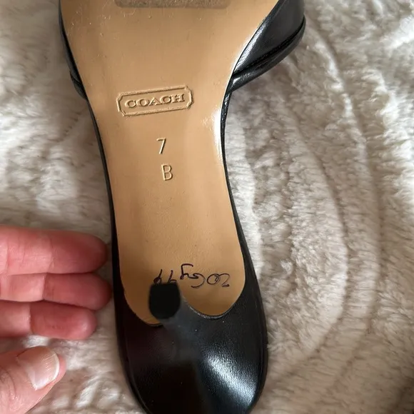 Coach leather sandals