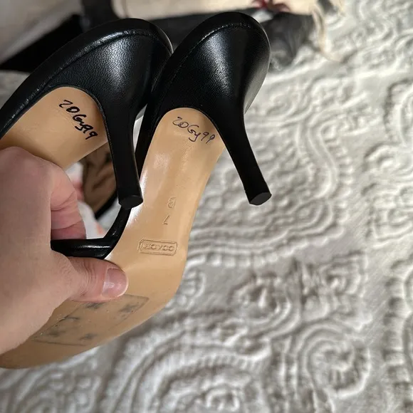 Coach leather sandals