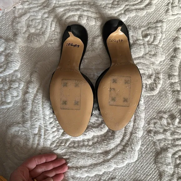 Coach leather sandals
