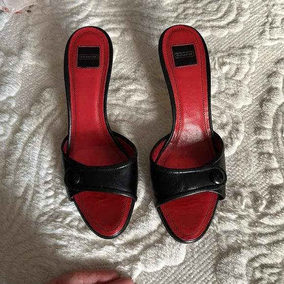 Coach leather sandals