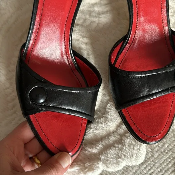 Coach leather sandals