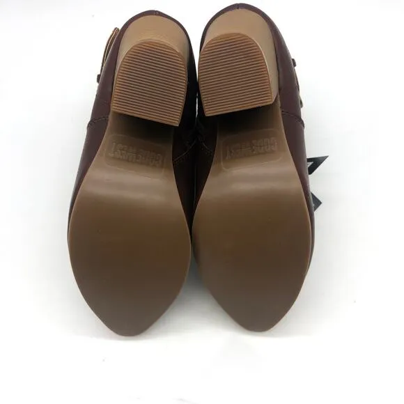 Code West Womens CW167 Swerve Pointed Toe Western Ankle Boots Brown Size 6 M