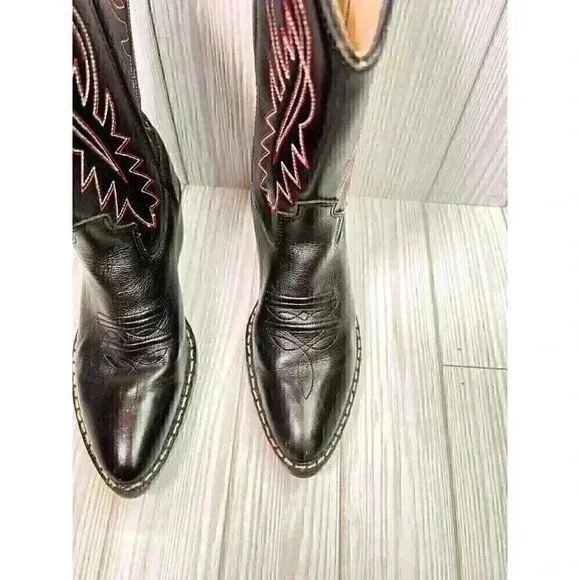 Cody James Western Boots Black Genuine leather kids' Size 2.0-D
