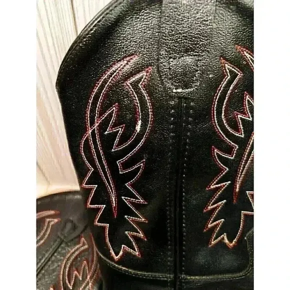 Cody James Western Boots Black Genuine leather kids' Size 2.0-D