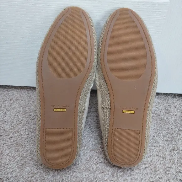 Cole Haan Grand 360 Knot Leather Espadrille Loafers Size 10B