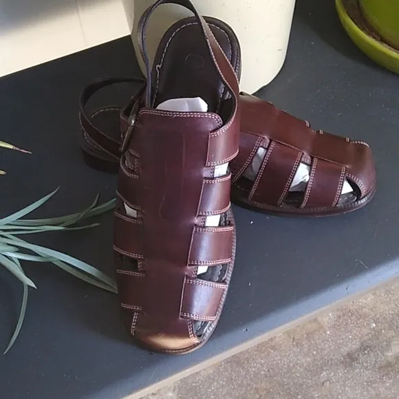 Cole Haan Leather Brown Sandals