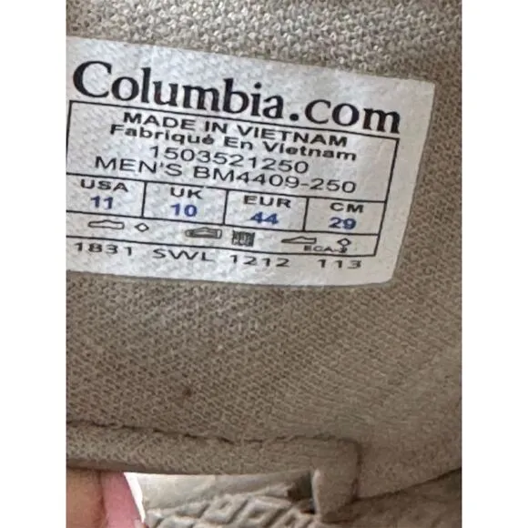 Columbia Men's Techlite Activewear Sandals Beige Size 11 Outdoor Adventure