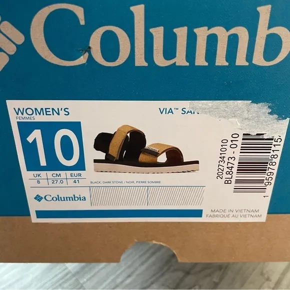 Columbia Via Sandals brand new with box size 10