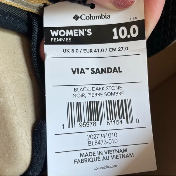 Columbia Via Sandals brand new with box size 10