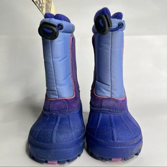 Columbia Girls Kids Blue Powderbug Waterproof Winter Warm Ski Snow Boots size 7