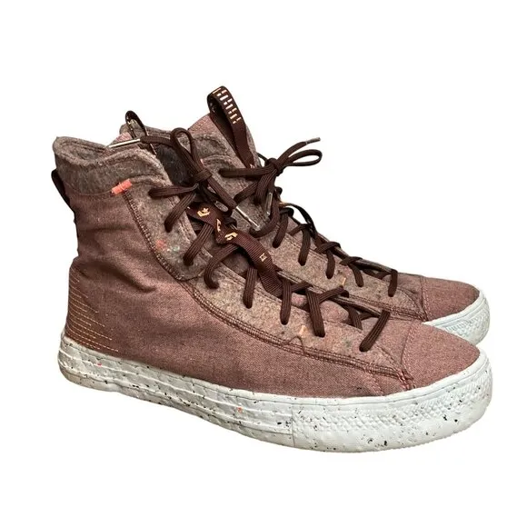 Converse Chuck Taylor All Star Crater High Burgundy Sneakers Size 13 skater