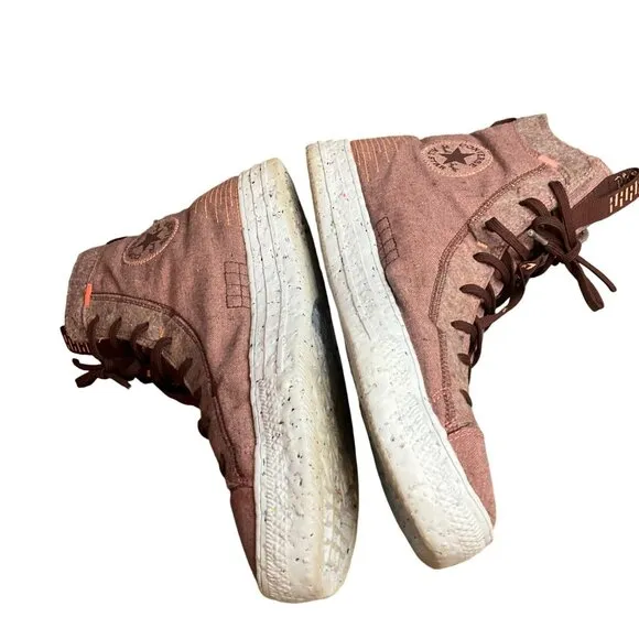 Converse Chuck Taylor All Star Crater High Burgundy Sneakers Size 13 skater